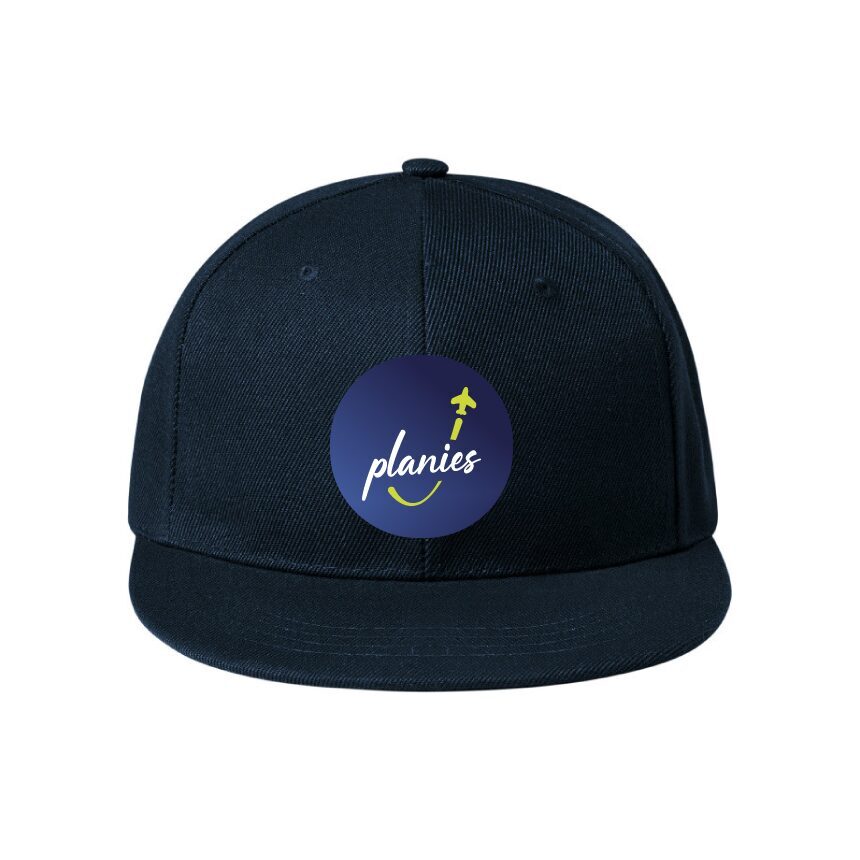 Unisex hat with flat brim