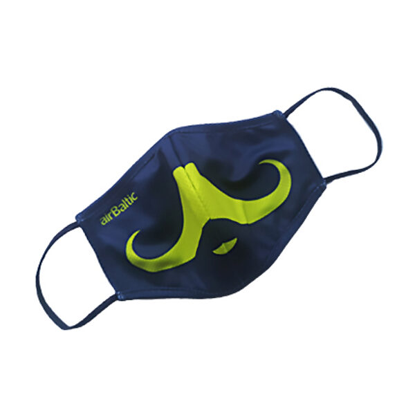 Protective face mask, size M, with mustache